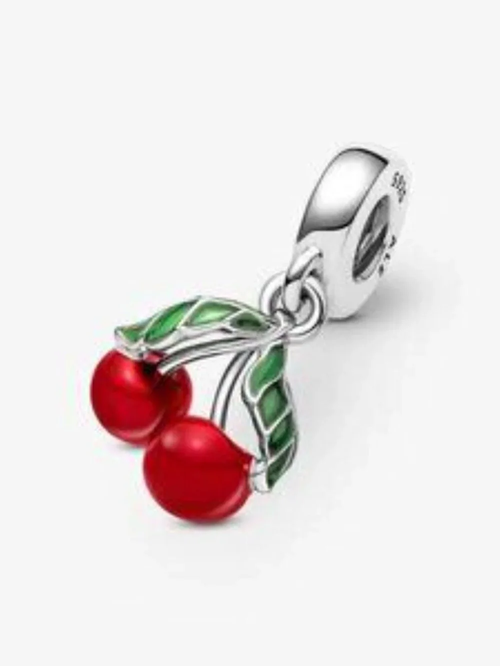 Pandora Asymmetrical Cherry Fruit Dangle Charm